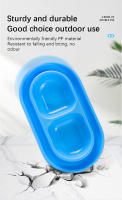 Tazón Doble Para Gatos Resistente a Los Ratones Y Lluvia Antideslizante Cuadrado De Material PP Seguro Sin Olor Durable Para Alimentación Al Aire Libre - details 1