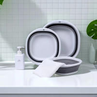 Washbasin Plegable Portátil De Plástico Para Viajes Y Uso Doméstico Basina De Ropa Ecológica Pequeña Para Almacenamiento - details 1