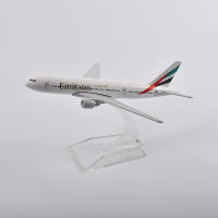 Modelo De Avión JASON TUTU 16cm Boeing 777 Emirates Airlines Metal Escala 1/400 Sin Batería Para Mayores De 14 Años - details 5