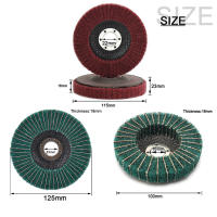 Rueda De Pulido De Nylon Fibra Para Mètallo Y Madera 4/4.5/5" Disco De Pulido De Fibra De Nùcleo Para Mezcladora De Ángulo Abrazadera Metálica Y Madera - details 1