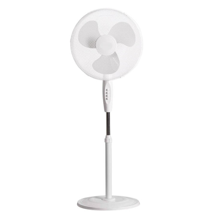 Ventilador de pie suelo eléctrico 16 pulgadas, 55W, 3 velocidades, antirruido, giratorio oscilante 90 grados — oferta en Miravia