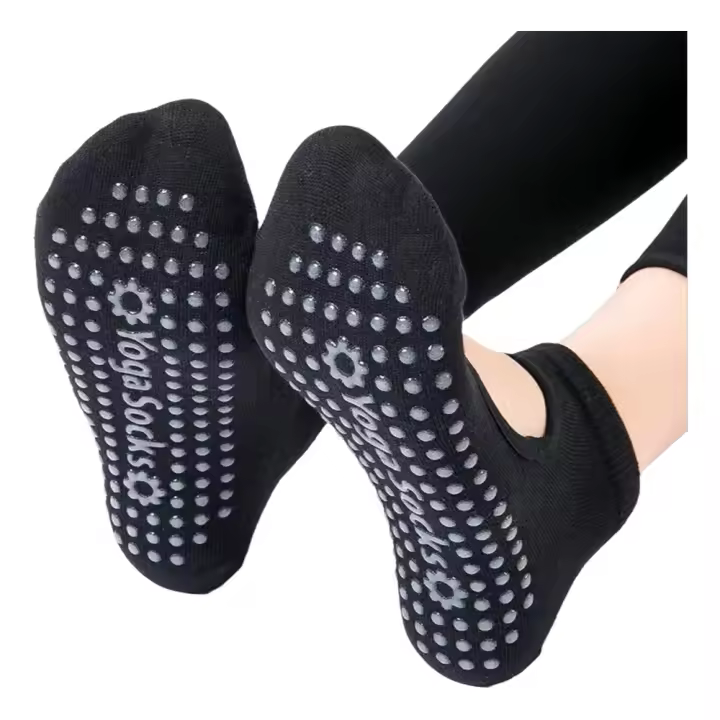 Calcetines De Yoga Para Mujer De Alta Calidad Antideslizantes Transpirables Sin Costilla Para Pilates Y Baile Ballet Deportes Fitness En Gimnasio - 1