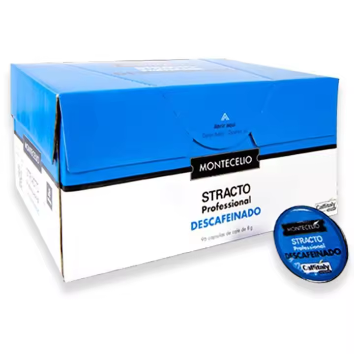 Stracto Profesional Descafeinado, 96 cápsulas de 8g, compatible con Caffitaly 8410559076494 - 1