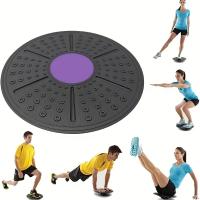 Tablero De Equilibrio De Yoga 1 Pc Equipo De Fitness Para Rehabilitación Sensorial Material De Goma Tamaño Adecuado Para Entrenamiento Core - details 5
