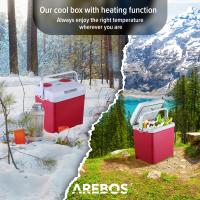 AREBOS Termoeléctricas coche caja fría mantener la caja caliente 12V 230V Rojo - details 9