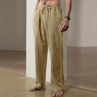Pantalones deportivos casuales sueltos de lino transpirables de hip-hop para hombre de nueva tendencia de primavera y verano - details 39