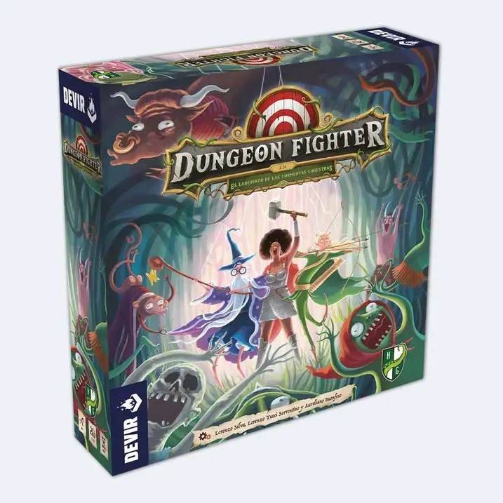 Dungeon Fighter: El Laberinto de las Tormentas Siniestras, juego de mesa party game mazmorrero en Español, Devir - 1