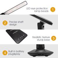 Lámpara De Escritorio LAOPAO 10W QI Carga Inalámbrica Con Calendario Alarma De Temperatura Y Luz De Escritorio Protección Ocular Para Negocios Y Estudio - details 5