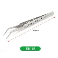 RELIFE SK-11 15 Aretes Industriales Antiestáticos De Acero Inoxidable Para Electrónica Herramientas De Reparación De Teléfonos Curva Y Recta - details 7