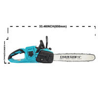 Motosierra eléctrica inalámbrica sin escobillas de 16 pulgadas 3500W,  Herramienta eléctrica inalámbrica para poda y carpintería, cortadora de jardín de mano para batería Makita 18V  (sin batería) - details 0