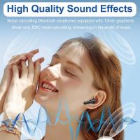 Auriculares inalógicos Bluetooth 5,4 with Pantalla digital, watería de Lara duración, Resistencia al agua IPX7, control táctil, Sonido Estéreo HD, Graves potentes, Micrófono incorporado, color Negro. - details 0