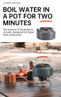 Juego De Cocina Para Camping Portátil Y Ligero Equipamiento De Picnic Al Aire Libre Con Olla Y Utensilios De Acero Inoxidable - details 8