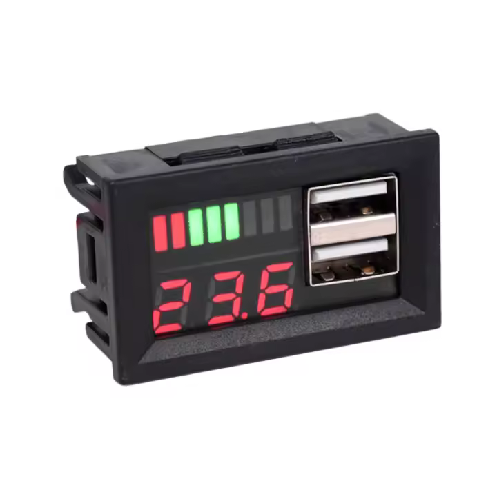 Voltímetro Digital DC0-100V 10A 50A 100A Con Pantalla LED Para Coches Motos Y Electromóviles Medidor De Tensión Y Corriente - 1