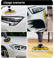 Kit De Limpieza Para Coche 5 Piezas Pads De Pulido 3/4/5 Pulgadas Esponja Para Cera Y Cuidado De Pintura De Automóviles Accesorio De Coche - details 4