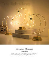 Lámpara Nocturna LED En Forma De Luna Y Estrella Decoración Para El Hogar Material De Hierro Pequeño Regalo Con Luz De Corazón - details 4
