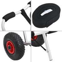 vidaXL Carrito plegable de kayak aluminio 45 kg - details 6
