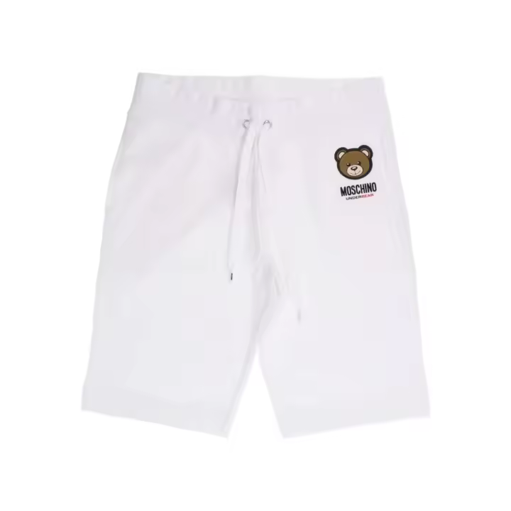 Bermudas MOSCHINO con Tedy Bear Engomado Color Blanco - 1