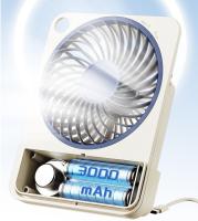 Ventilador de escritorio de 3000 mAh, ultrafino, plegable, montado en la pared, con luz nocturna, Bluetooth, USB, pequeño ventilador - details 3