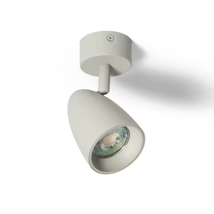 Ledkia Aplique Aluminio Circular Adrien 1 Foco Gris Piedra - 1
