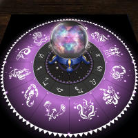 Mantel De Taro Con Doce Constelaciones Y Cielo Estrellado 1pc Decoración De Juego De Tarot Estilo Moderno Poliéster 100% - details 20