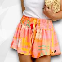 Short "Posible" Aire Retro - Falda Pantalón Calada y Estampado Único - details 0