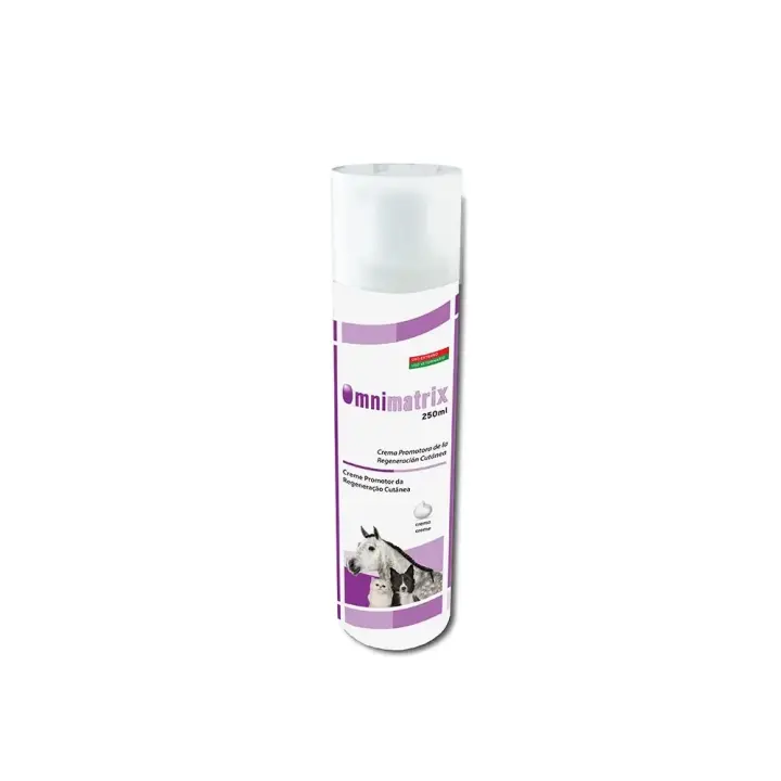 OMNIMATRIX Crema 250 ml pomada cicatrizante y regeneradora de la piel para perros, gatos y caballos Hifarmax - 1