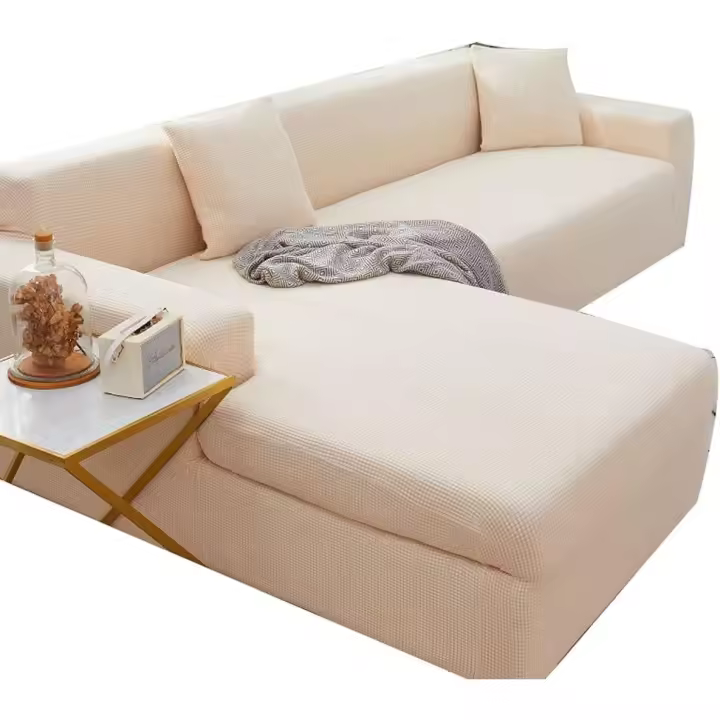 Fundas Sofa Cheslong/Chaise Longue 1/2/3/4 Plazas Funda para Sofá en Forma de L Elastica Protector para Sofa Antimanchas Ajustable Cubre Fundas de Sofá (Color : I, Size : 235-300cm) - 1