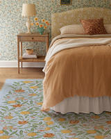 Carpetas De Suelo De Poliéster 100% Para Sala De Estar Dormitorio Y Baño Estilo Moderno Diseño Floral Antideslizante - details 8