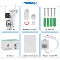 Cámara IP De Seguridad Exterior WiFi 8MP 4K Doble Lente Detecta Humanos Pantalla Dual ICSEE Tris Hogar Vigilancia Video - details 0