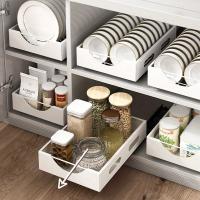 JUPPLIES - Cajones Extraibles Para Cocina de Tamaño Ajustable - Organizador de Cocina Telescopico Multiusos - Almacenamiento para Armarios de Cocina en Cajon Extraible - details 0