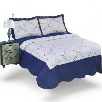KingnetStore - Colcha Bouti Bordada Acolchada, Colcha Cubre Cama 100% Poliéster. Fina, Extra Suave y Ligera. Ideal para Primavera Verano Entretiempo, Con Funda Cojín Almohada, Elegancia y Suavidad con un Diseño Floral. Para Cama de 90 105 135 150 CM - details 0