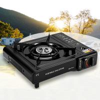 Cocina Portátil ADM  DUAL  de Doble Quemador con Sistema de Seguridad y Encendido Automático, Perfecta para Aire Libre y Hogar, Color Negro con Acabados Plateados - details 3