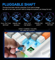 Teclado Mecánico De Juego E-YOOSO K620 Con Retroiluminación Monócrata USB De 87 Teclas Switch Azul Y Rojo Para Laptop Y PC - details 7