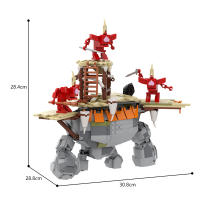 Kit De Bloques De Construcción BuildMoc BOTW Lágrimas Del Reino Monstruo Y Guardian Batalla En Piedra Talus Juguete Para Niños Regalo De Cumpleaños - details 1