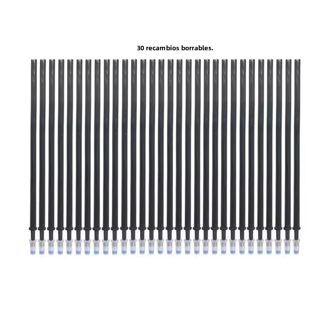 Juego De Bolígrafos Gel Erasables 0.5mm Azul Y Negro Tinta Borrable Refill Rod Lavable Para Escuela Y Oficina Suministros De Papelería - 1
