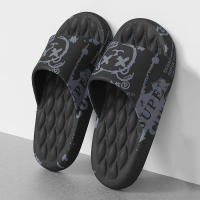 Zapatillas De Hombre Con Estampado De Graffiti Para El Hogar Y La Playa Antideslizantes Y Confortables EVA Gruesa Para Verano - details 4