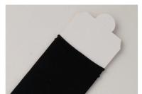 Medias Largas De Verano Para Mujer ANHUHU Seda De Hielo Delgadas Y Transpirables Estilo Casual Negro Y Blanco - details 27