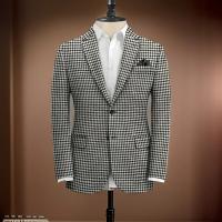 Chaqueta De Traje De Cuadros Para Hombre Estilo Americano Ajustada Con Borla Y Patrón De Perro Suave Para Bodas Y Uso Diario - details 2