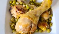 Lata de Pollo con Guisantes Halal 420g - Abricome, Comida enlatada lista para consumir - details 0