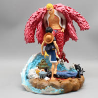 Figura De Acción One Piece Donquixote Doflamingo Vs Luffy 21cm PVC GK Estatua Modelo De Colección Decoración Para Escritorio Juguetes - details 1