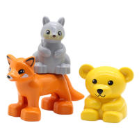 Bloques De Construcción Grandes Animales Y Dinosaurios Conjunto De Zoológico Compatible Con Bloques Duplo Juguetes Para Niños Regalo - details 12