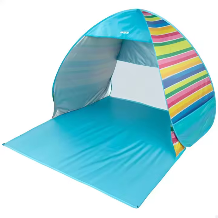 Aktive Parasol Uv50 Plegable Y Tienda De Playa 140x160x110 Cm - 1