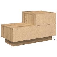 Costurero vidaXL con luces LED Roble Artesanal 100x36x49 cm - details 4