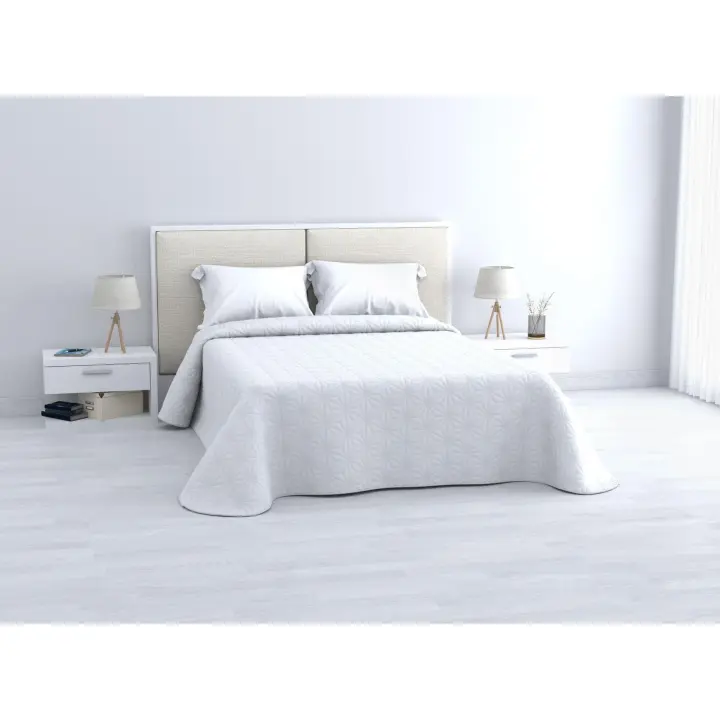 ARISE SHOP- Colcha Bouti Rombos Lisa o Estampada, Colcha Cubre Cama 100% Poliéster. Fina, Extra Suave y Ligera. Ideal para Primavera y Verano.90/105/135/150CM - 1