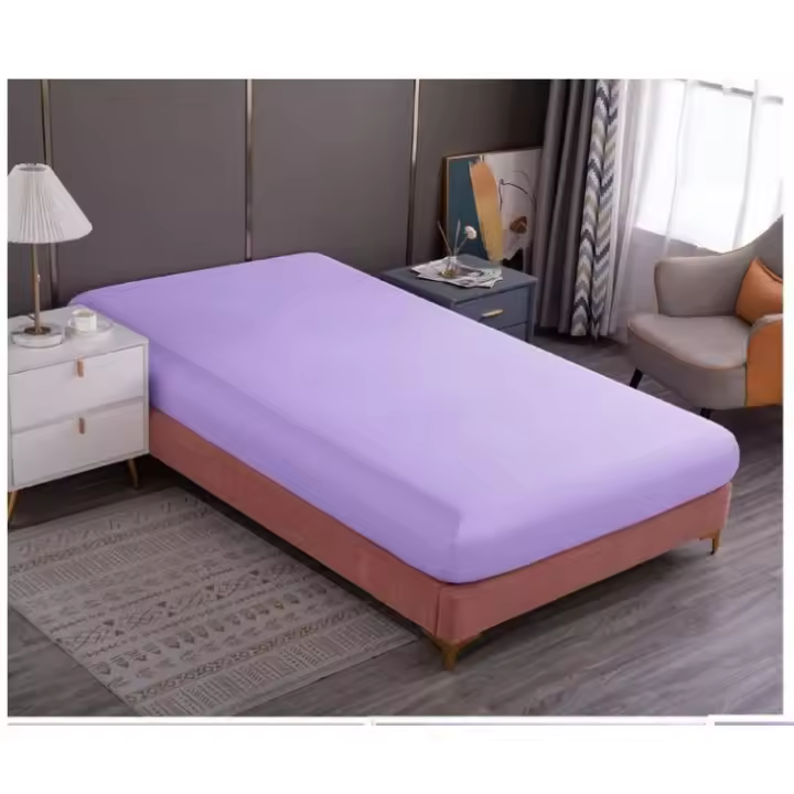 Sábana Bajera Ajustable Liso Extra Suave 100% Poliéster, Elástica, Suave y Transpirable - 1