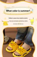 Pikachu Pantuflas Infantiles Para Niños Verano 2024 Nuevas Adorables Para Uso Doméstico Antideslizantes Para Niñas - details 1