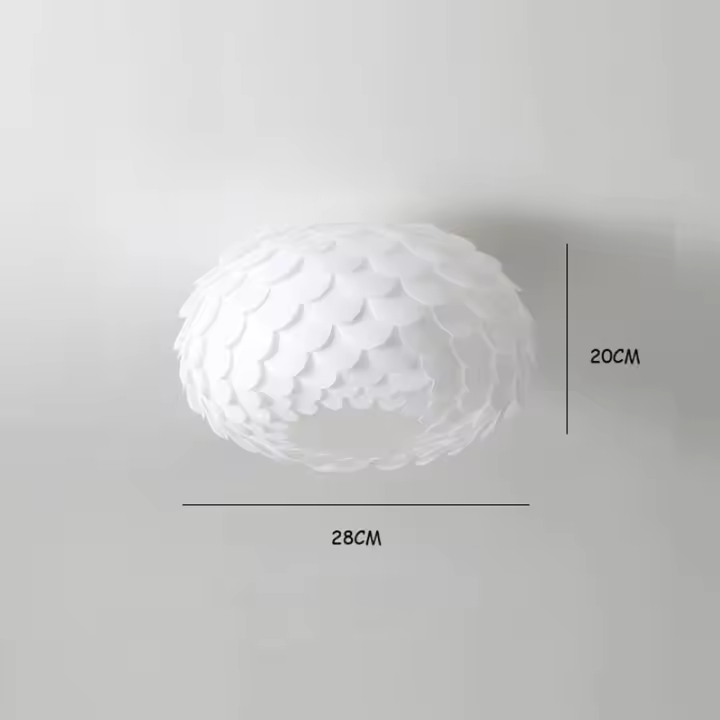 Lámpara Colgante LED En Escala De Pez Con Cambio De Luz De 3 Colores Moderna Y Fashion Para Decoración De Dormitorio Y Sala - 1