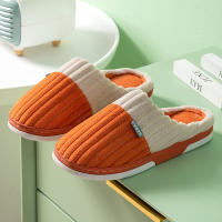 Zapatillas De Casa Para Hombres Y Mujeres Invierno Calientes De Peluche Algodón Con Tacón Alto Suela EVA Zapatos Unisex - details 8