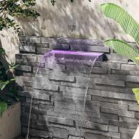 vidaXL Fuente Cascada con LED RGB Acrílico para Piscina Jardín Estanque Patio Dimensiones 30 x 21 x 8 cm,  45 x 21 x 8 cm,  60 x 21 x 8 cm y mas - details 3
