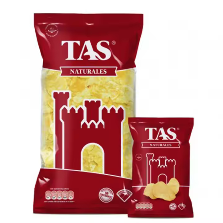 Patatas Fritas TAS Naturales Lisas. Caja de 10 bolsas de 150 Gr. - 1